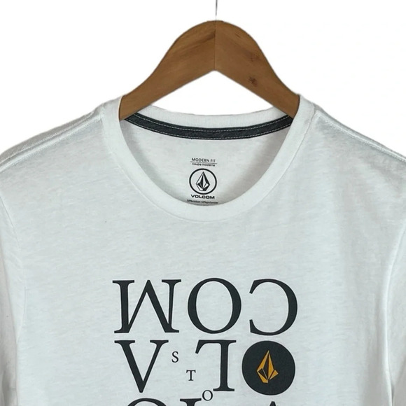 TS973 Men’s VOLCOM Stone Modern Fit Soft Feel Logo T Shirt S - Picture 3 of 4